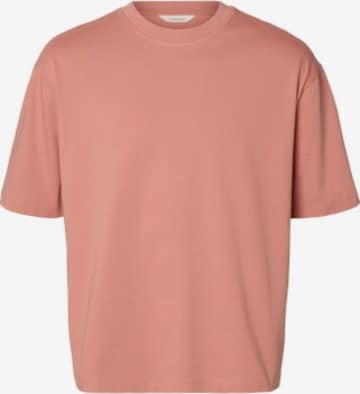 SELECTED Футболка 'SLHAspen' в Ярко-розовый: спереди