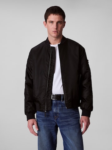 Calvin Klein Jeans Tussenjas in Zwart: voorkant