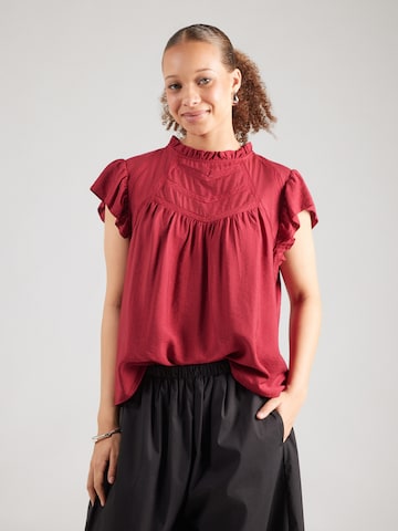MSCH COPENHAGEN - Blusa 'Peninna' en rojo: frente