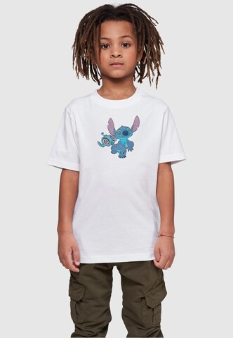 ABSOLUTE CULT Shirt 'Lilo And Stitch - Hypnotized' in Wit: voorkant