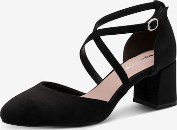 TamarisCipele s potpeticom i otvorenom petom - crna boja: prednji dio