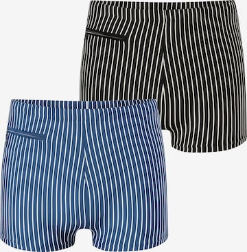 SCHIESSER Zwemshorts ' Ocean Swim ' in Blauw: voorkant