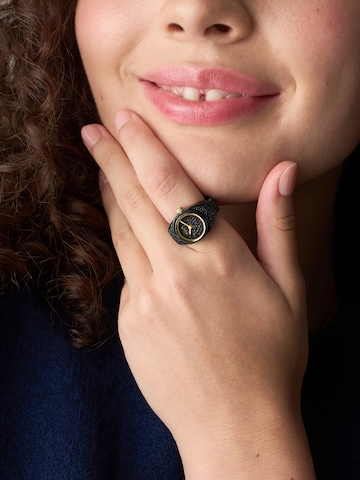 FOSSIL - Anillo en negro: frente