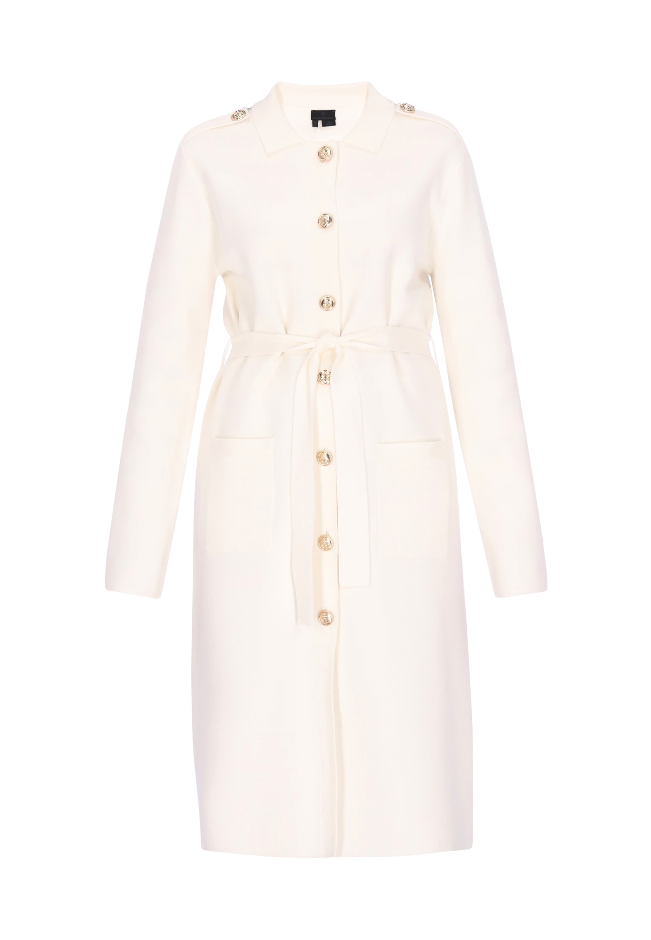 DreiMaster Klassik - Sobretudo meia-estação 'Classic' em branco: frente