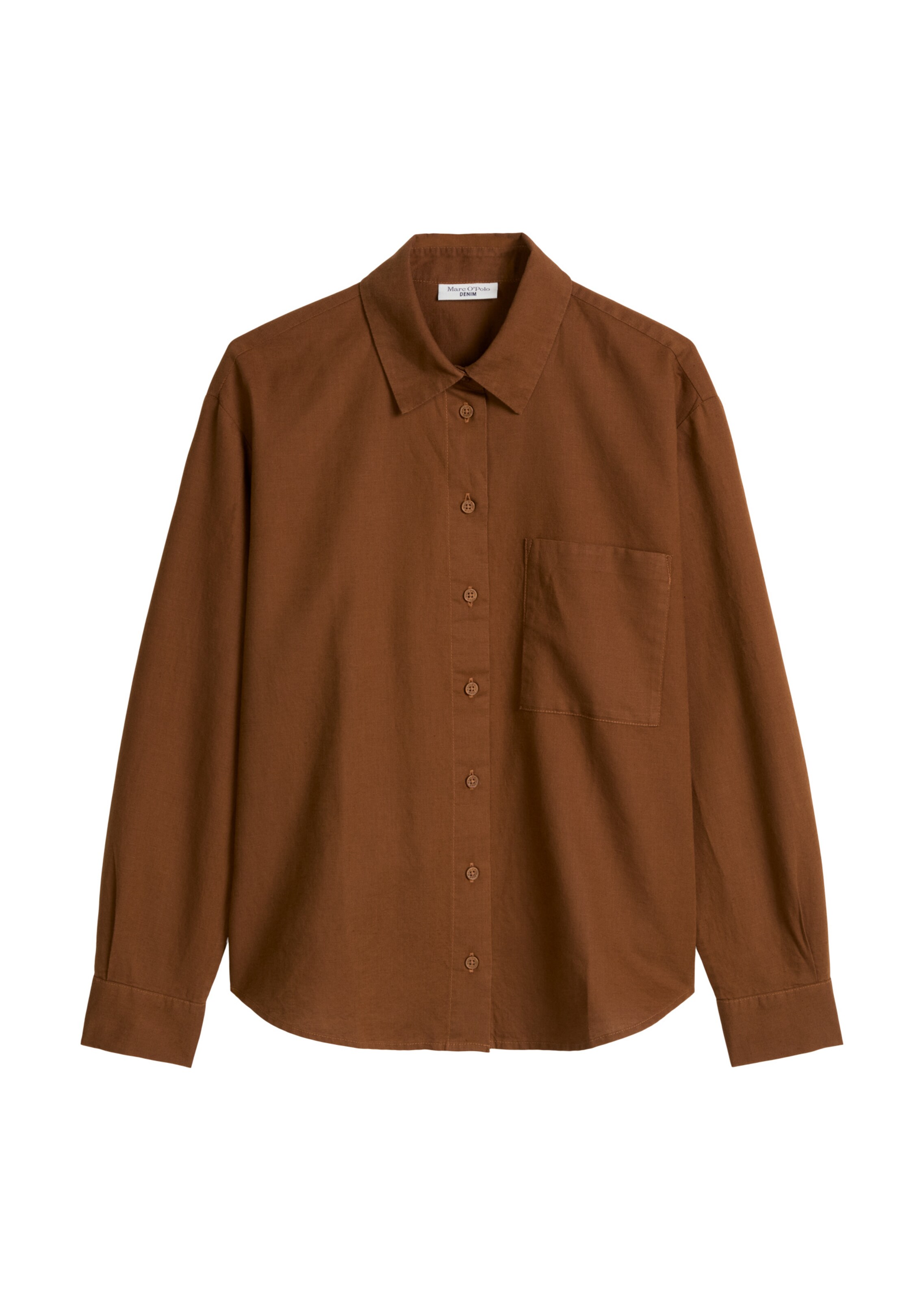 Chemisier Marc O'Polo DENIM en marron : devant