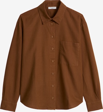Marc O'Polo DENIM Bluse in Braun: Vorderseite