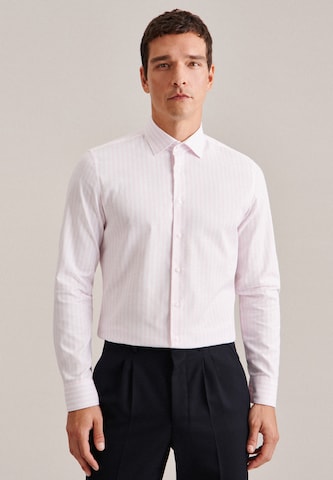 Coupe regular Chemise business SEIDENSTICKER en rose : devant