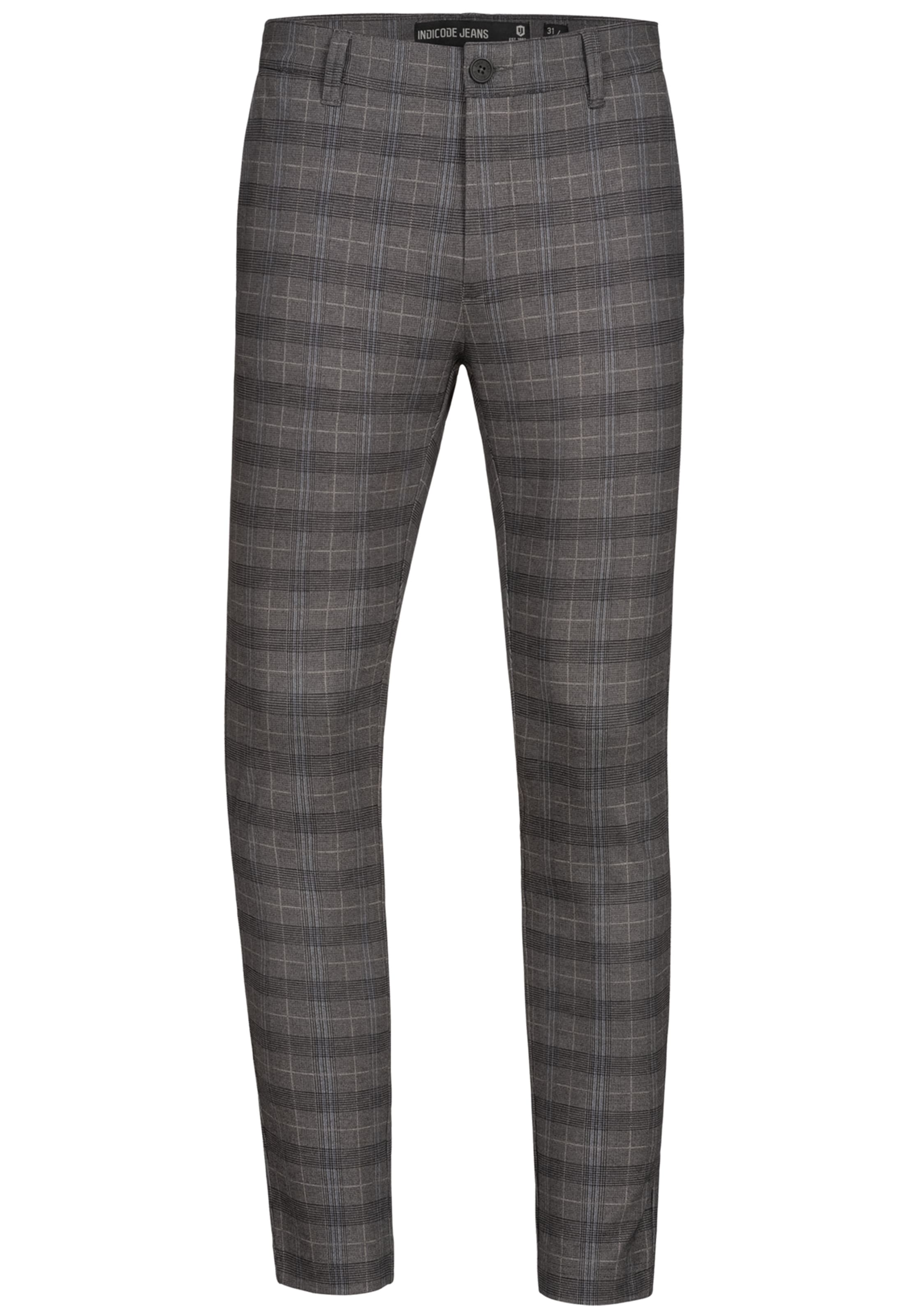 INDICODE JEANS Trousers 'Rodekro' in Grey: front