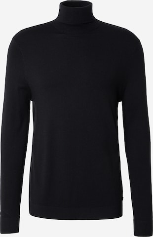 Pull-over QS en noir : devant