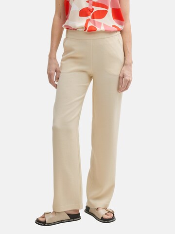 TOM TAILOR Regular Hose 'LEA' in Beige: Vorderseite