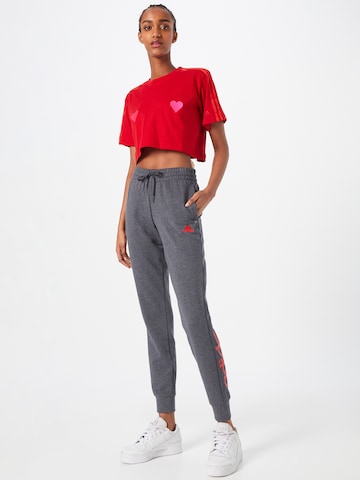 ADIDAS SPORTSWEAR Loosefit Sportovní kalhoty – šedá