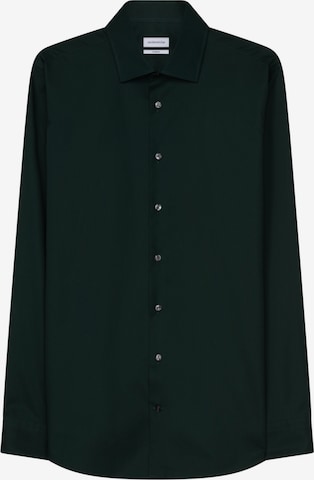 Coupe slim Chemise business SEIDENSTICKER en vert : devant