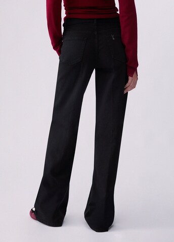 Wide leg Pantaloni de la Liu Jo pe negru