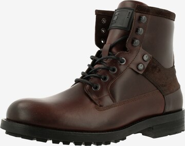 G-Star RAW Lace-Up Boots 'Patton' in Brown: front