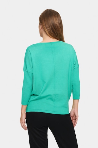 SAINT TROPEZ Pullover 'Mila' in Grün
