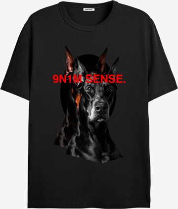 9N1M SENSE T-Shirt in Schwarz: predná strana