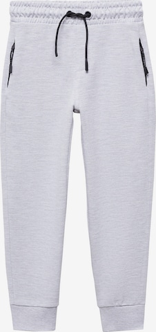 MANGO KIDS Tapered Pants 'Otto' in Grey: front