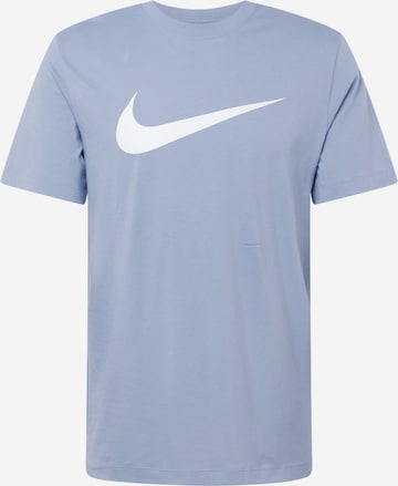 Tricou 'Swoosh' de la Nike Sportswear pe albastru: față