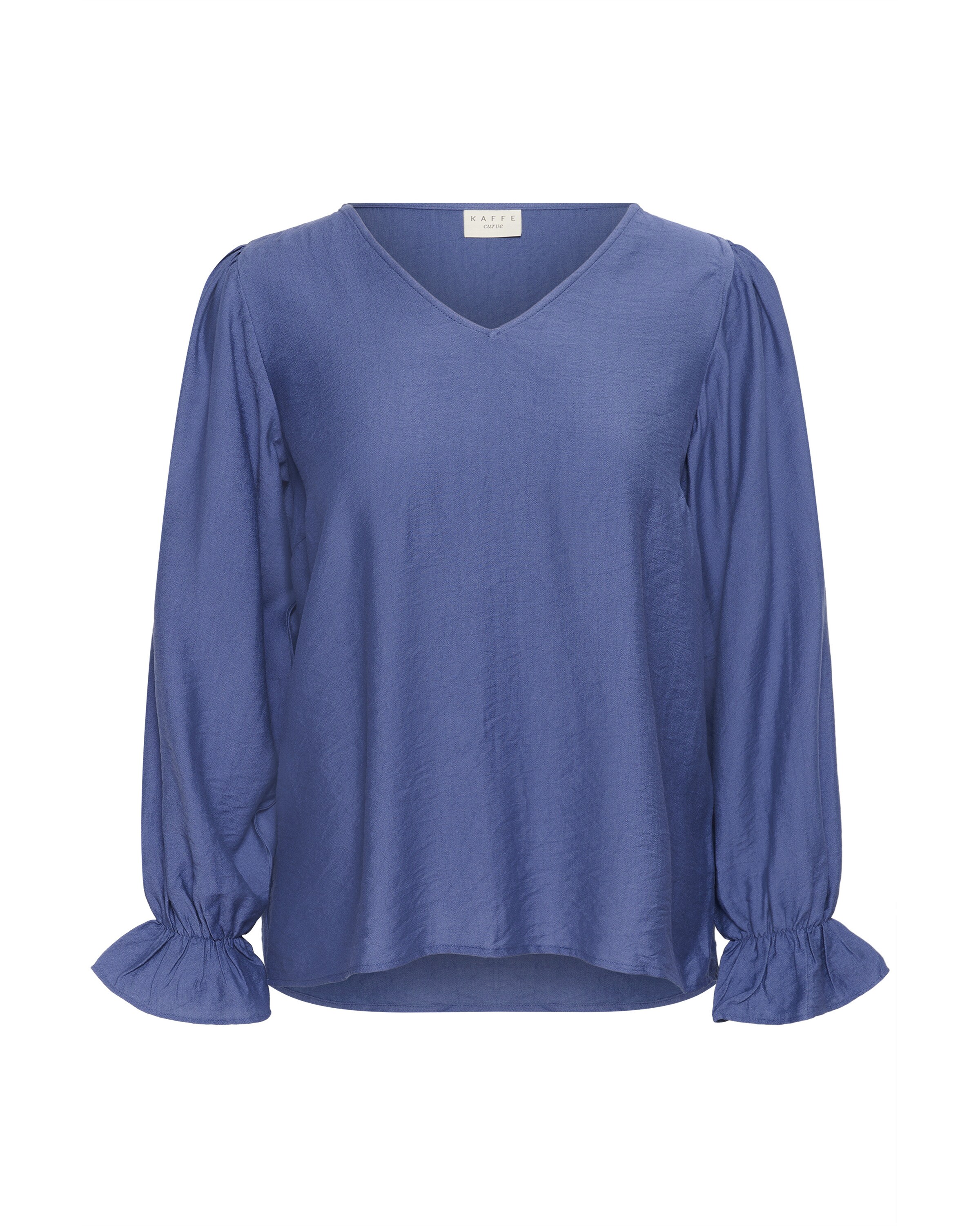 KAFFE CURVE Blouse 'Rya ' in Blue: front