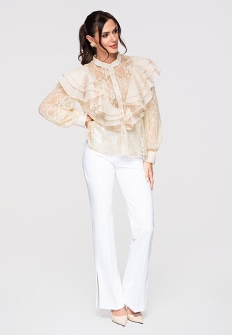 Chemisier 'OW-SH-E0007' Ombre en beige