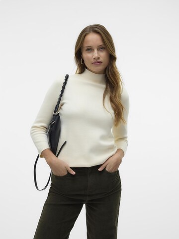 VERO MODA Trui 'Gold' in Beige: voorkant