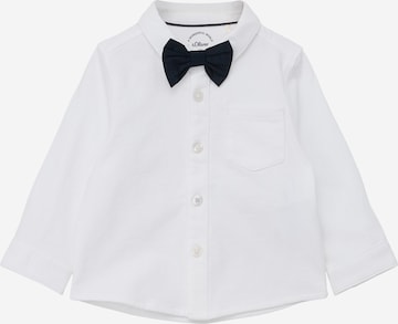 s.Oliver Regular fit Button Up Shirt in White: front