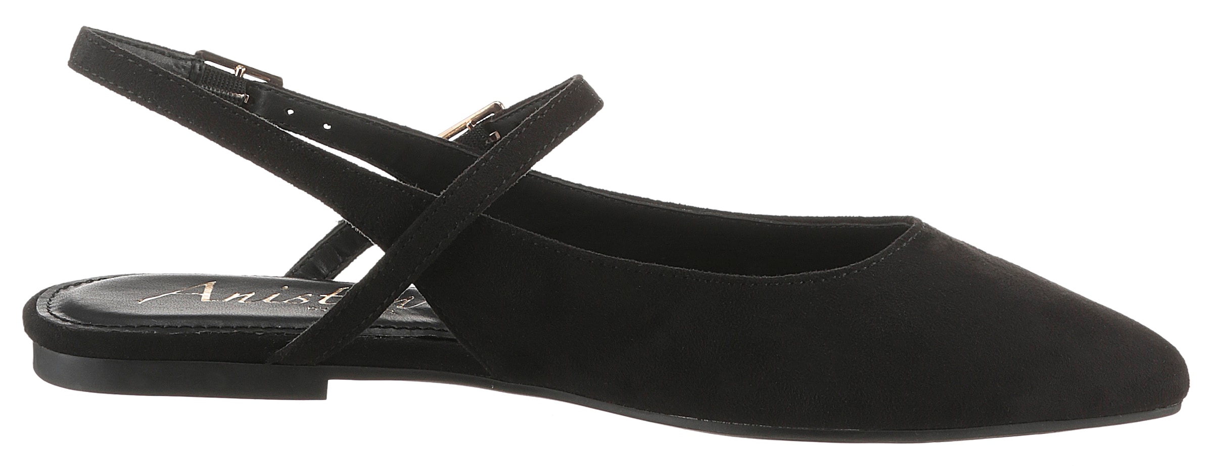 Aniston Ballerina in Schwarz