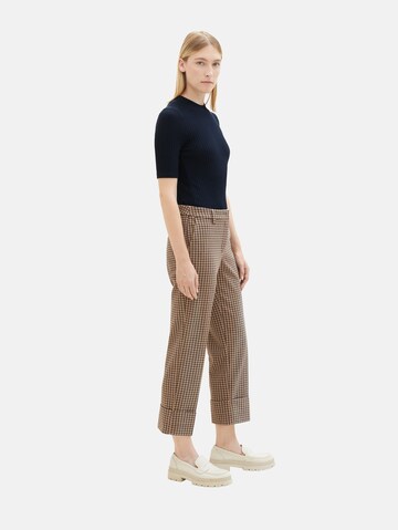 TOM TAILOR Regular Chino Pants 'Lea' in Brown