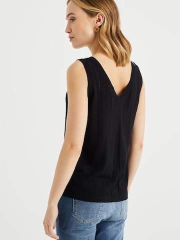 WE Fashion Knitted Top in Black