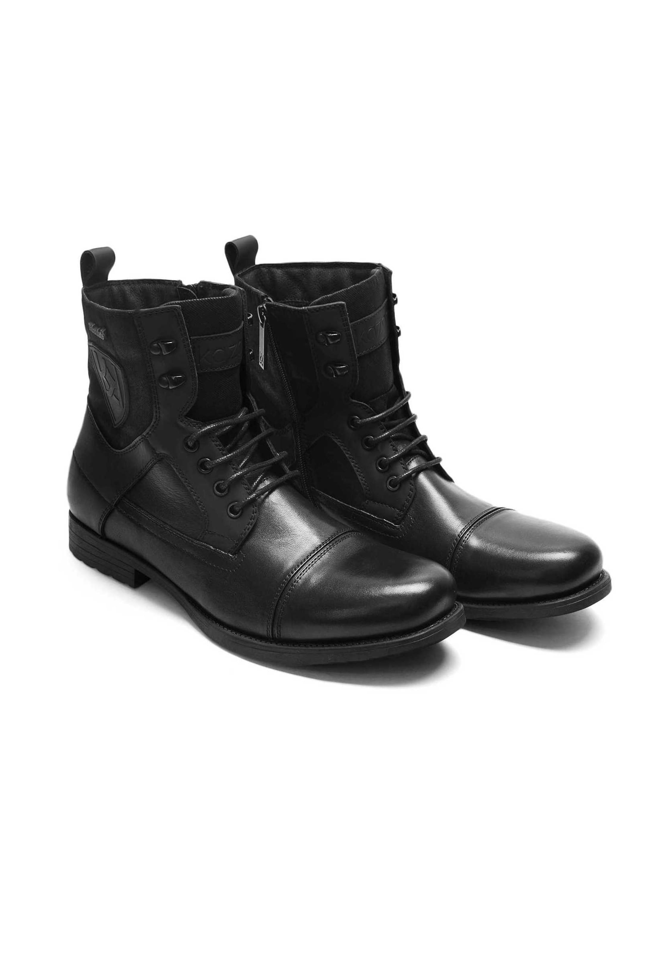 Bottines à lacets Kazar en noir