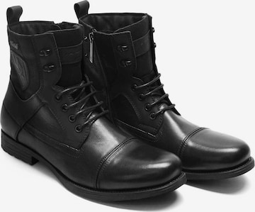 Kazar Lace-Up Boots in Black