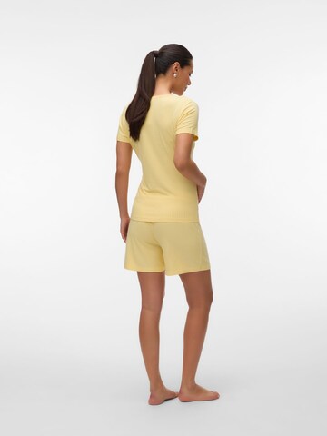MAMALICIOUS Short Pajama Set in Yellow