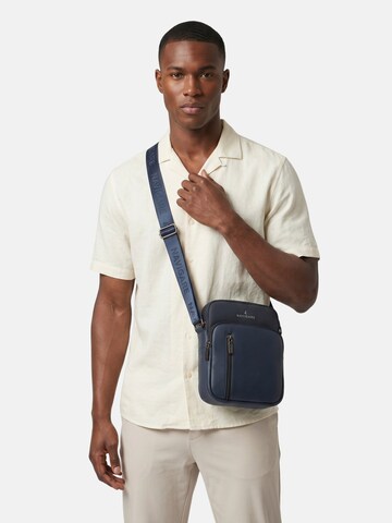 Borsa a tracolla 'Borsa a Tracolla Uomo Navigare Poliestere Chiusura Zip' di Navigare in blu