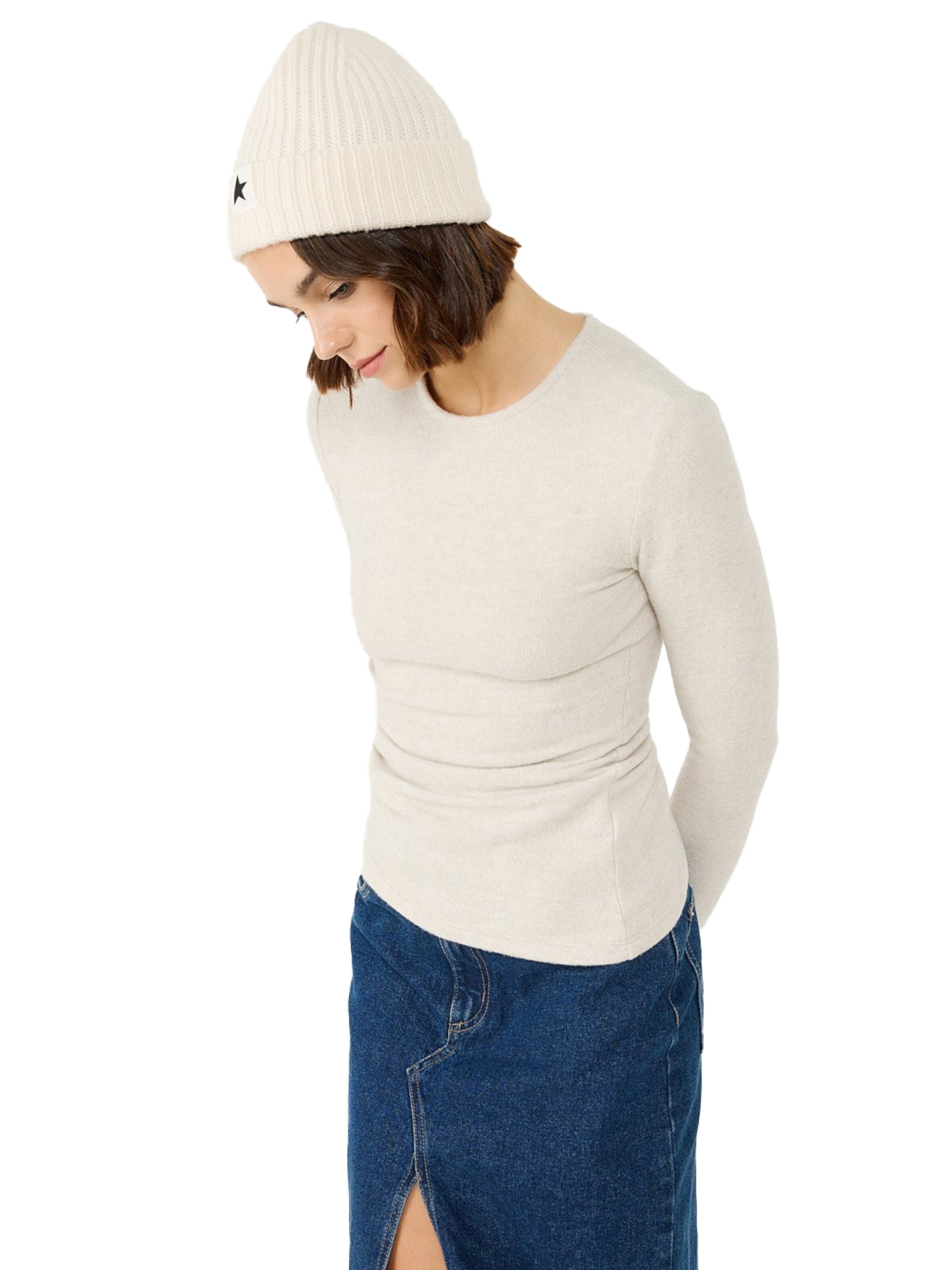 No Matter What Shirt in Beige