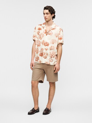 DRYKORN Comfort fit Button Up Shirt 'BIJAN_2 10' in Orange