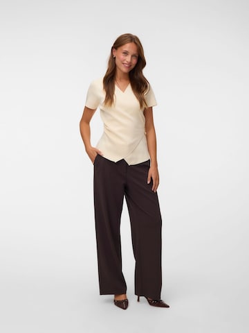 VERO MODA - Pantalón plisado 'VMZamira' en marrón