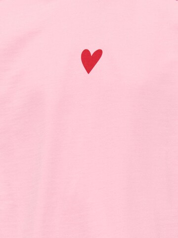 ONLY GIRLS Sweatshirt 'KOGHeart' i pink