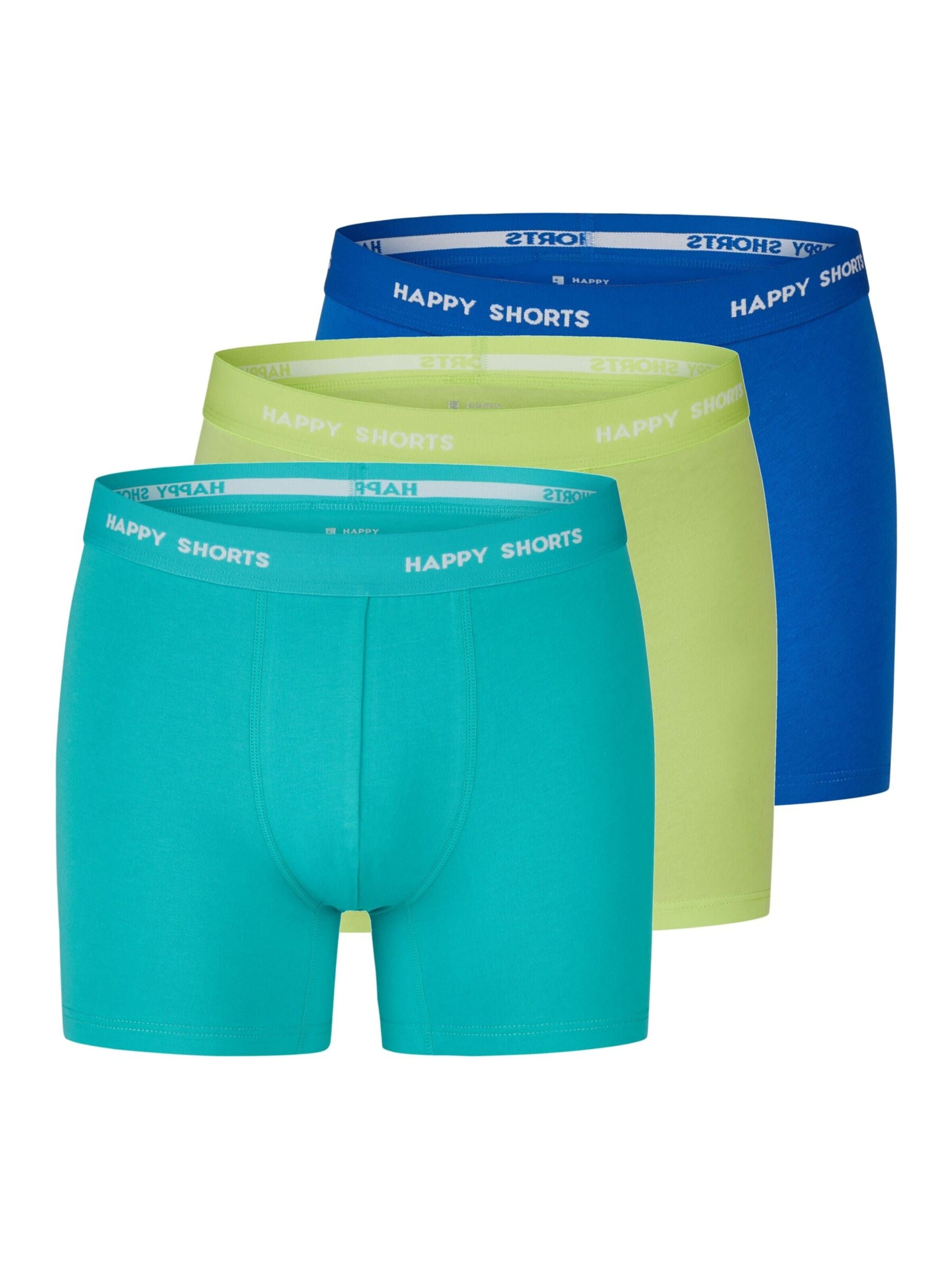 Boxers Happy Shorts en bleu : devant