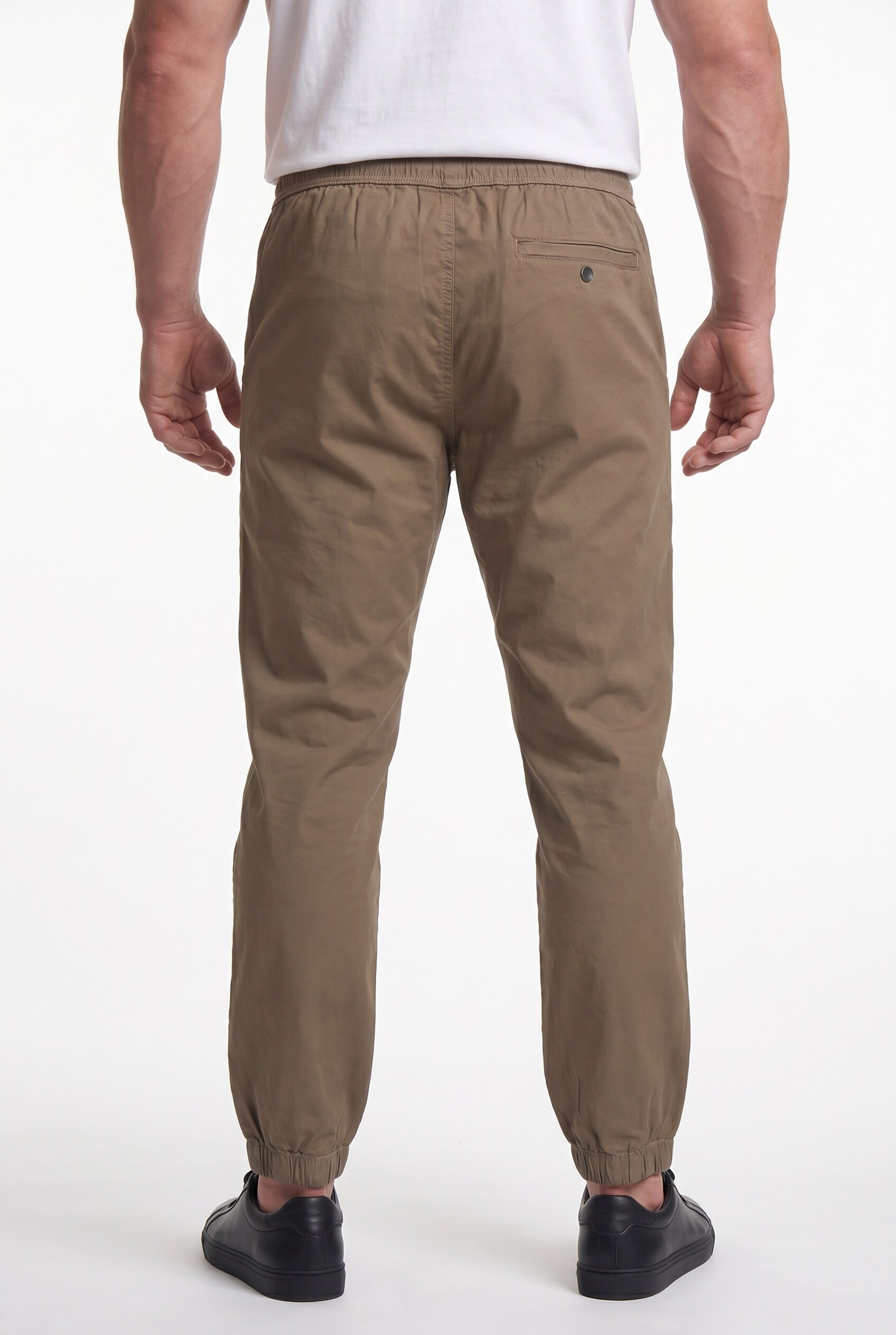 Men Plus Tapered Broek in Bruin