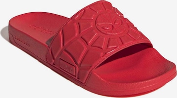 ADIDAS SPORTSWEAR Muiltjes 'Marvel Spider-Man Adilette' in Rood: voorkant