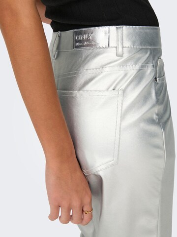 ONLY Regular Trousers 'Jaci-Lilo' in Silver