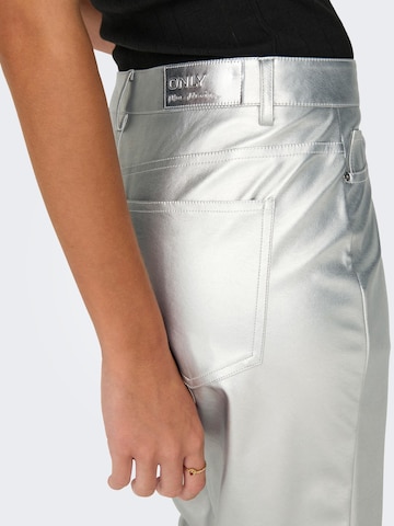 ONLY Normální Kalhoty 'Jaci-Lilo' – stříbrná