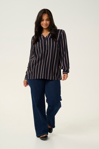 KAFFE CURVE Blouse 'KC Sida' in Black
