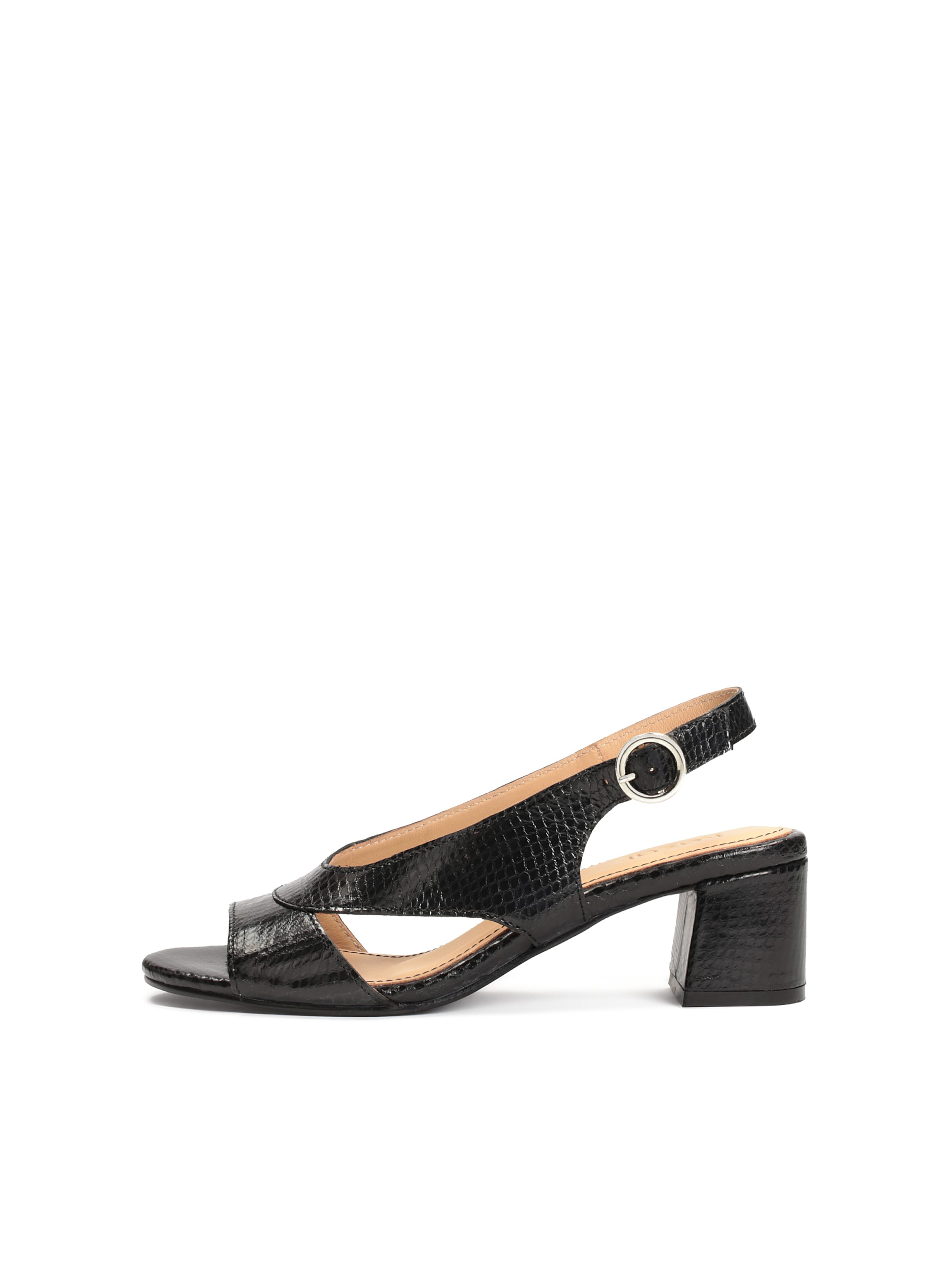 Kazar Sandals in Black: front