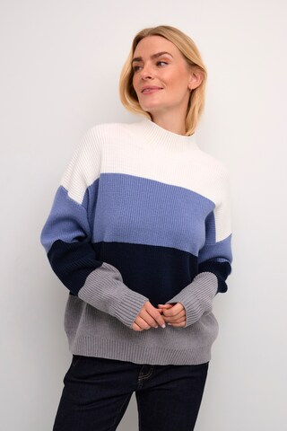 CULTURE Trui 'Olivia' in Blauw: voorkant