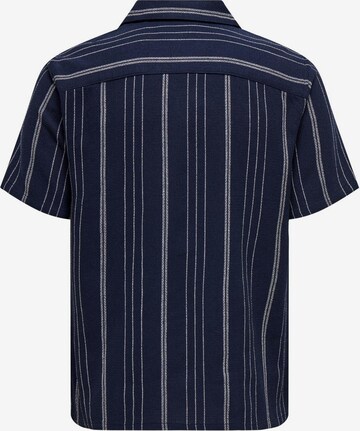 Only & Sons Regular fit Overhemd 'TREV' in Blauw