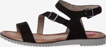 JANA Strap Sandals in Black