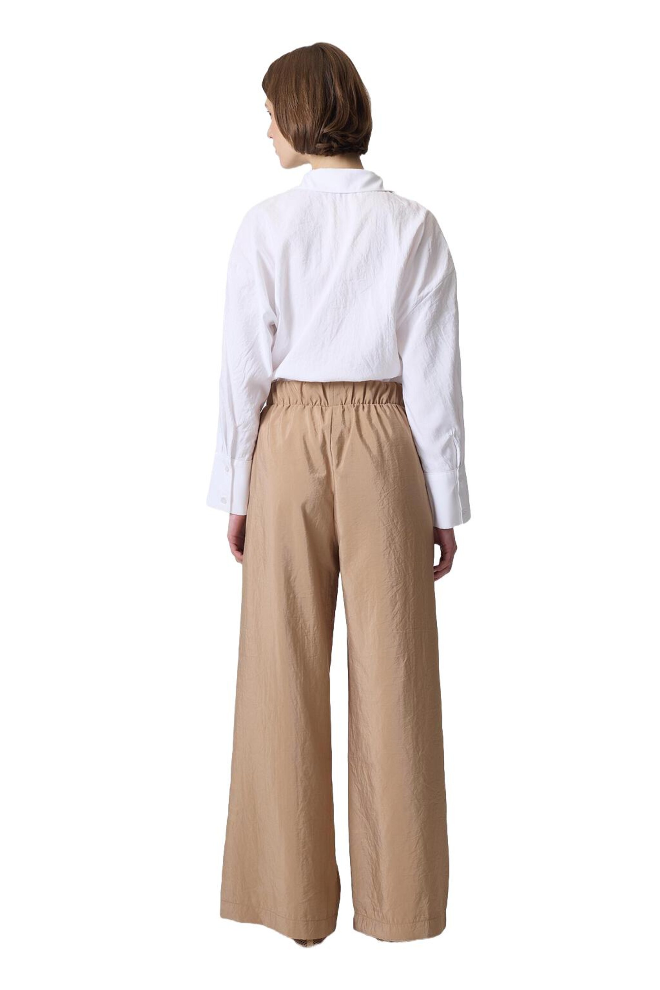 Touche Prive Wide Leg Hose in Braun