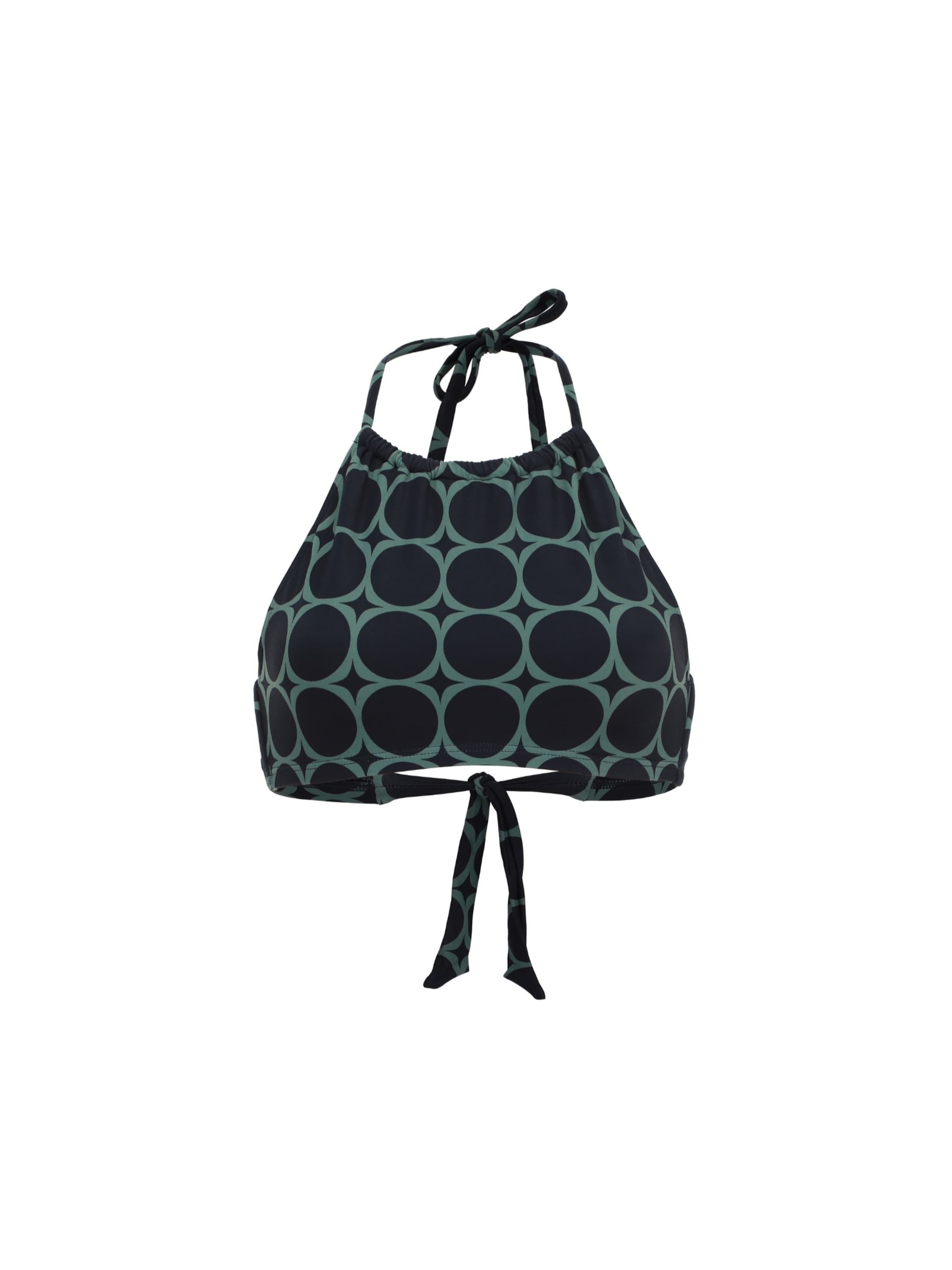 VIVID High neck Horní díl plavek 'Mix&Match' – modrá: přední strana