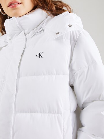 Calvin Klein Jeans Between-season jacket 'MATTE' in White